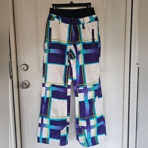 Vibrant Plaid Women's Cargo Pants